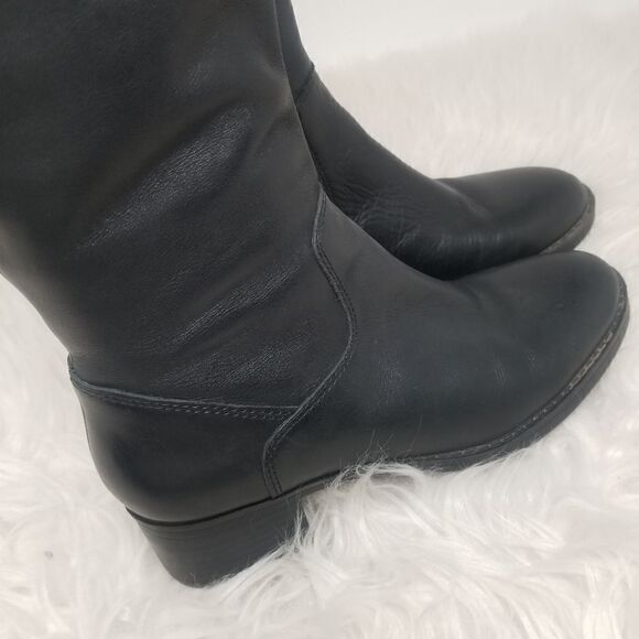 Tall Franco Sarto Leather Boots. Sz 6 - Picture 6 of 16